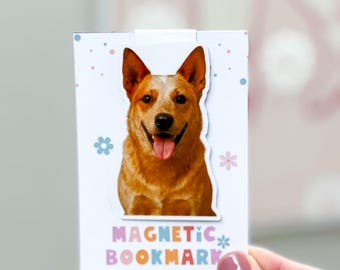 Red Australian Cattle Dog Magnetic Bookmark