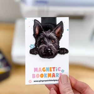 Scottish Terrier Magnetic Bookmark, Dog Bookmarks