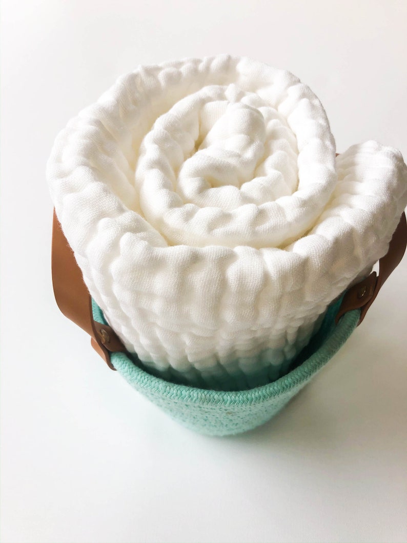 Thick 6 Layer Gauze 100 Cotton Muslin Swaddle Newborn Etsy