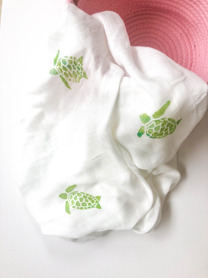 MADE IN HAWAII Hawaiian Floral Baby Blanket Organic Bamboo Etsy