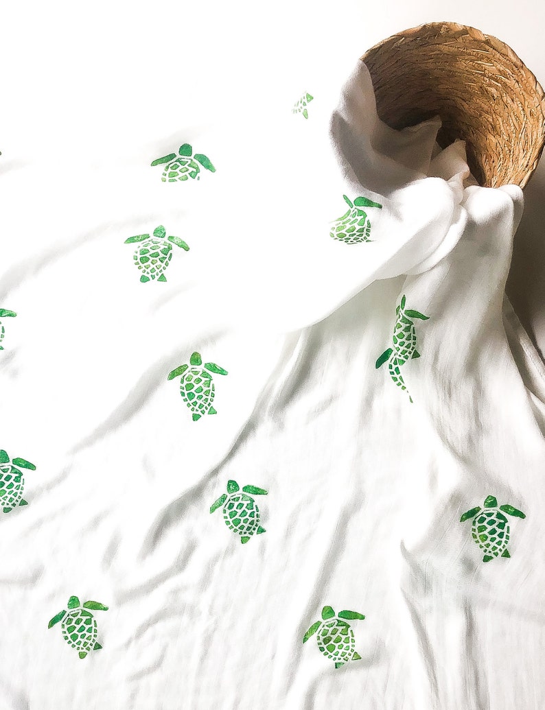 Printed in Hawaii Sea Turtle Swaddle Blanket Add Etsy