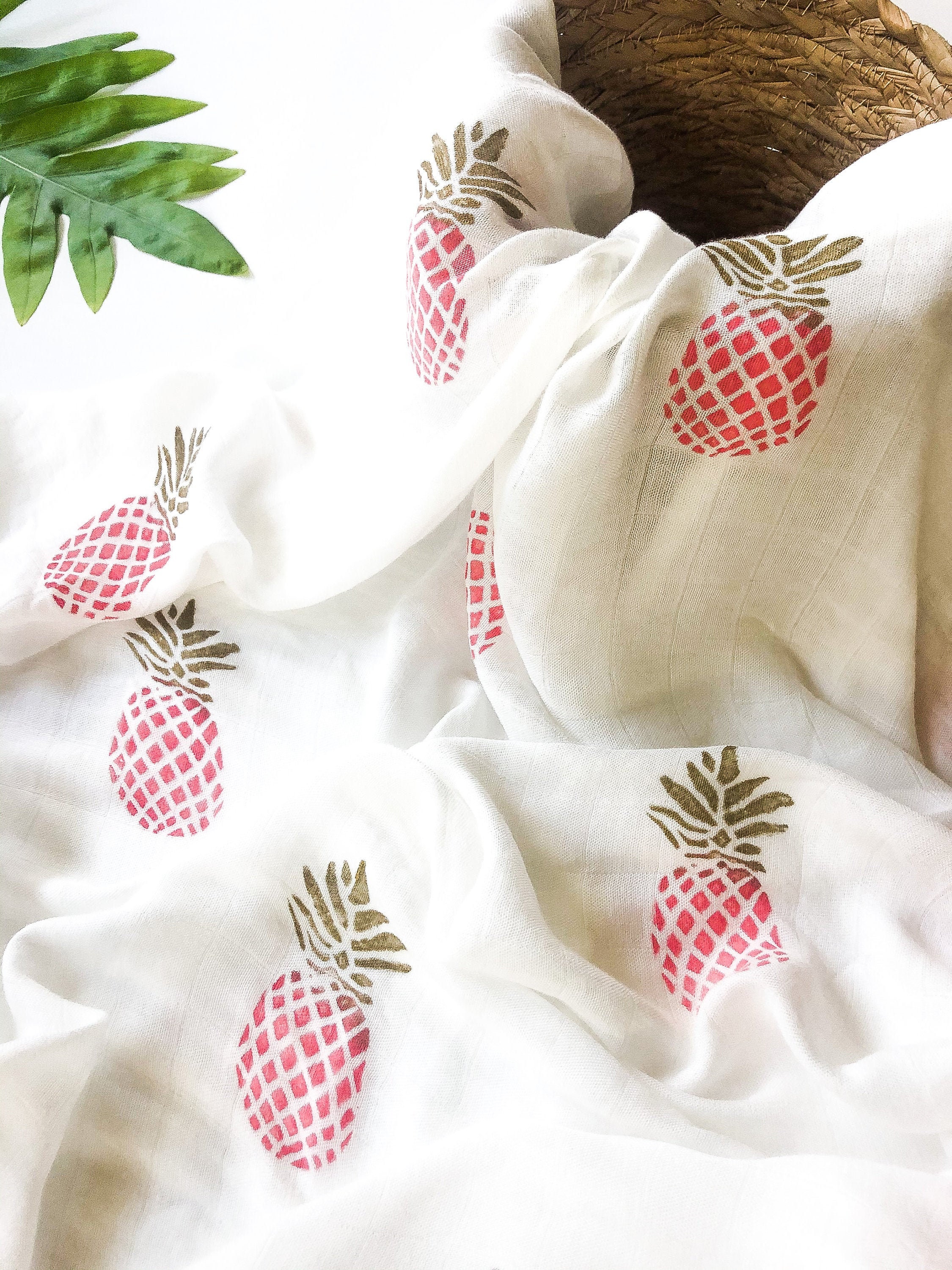 pineapple swaddle blanket