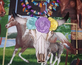 Colorful Longhorn Necklace