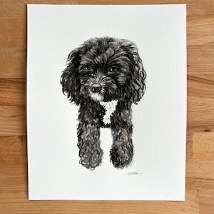 Custom Pet Water Color Portrait