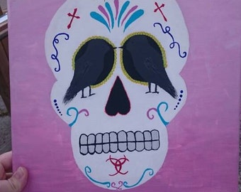 Sugar Skull painting