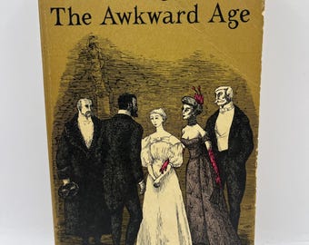 EDWARD GOREY ~ Cover Art und Typografie ~ The Awkward Age by Henry James ~ 1958, Doubleday, Anchor Book, Vintage Paperback, as-is