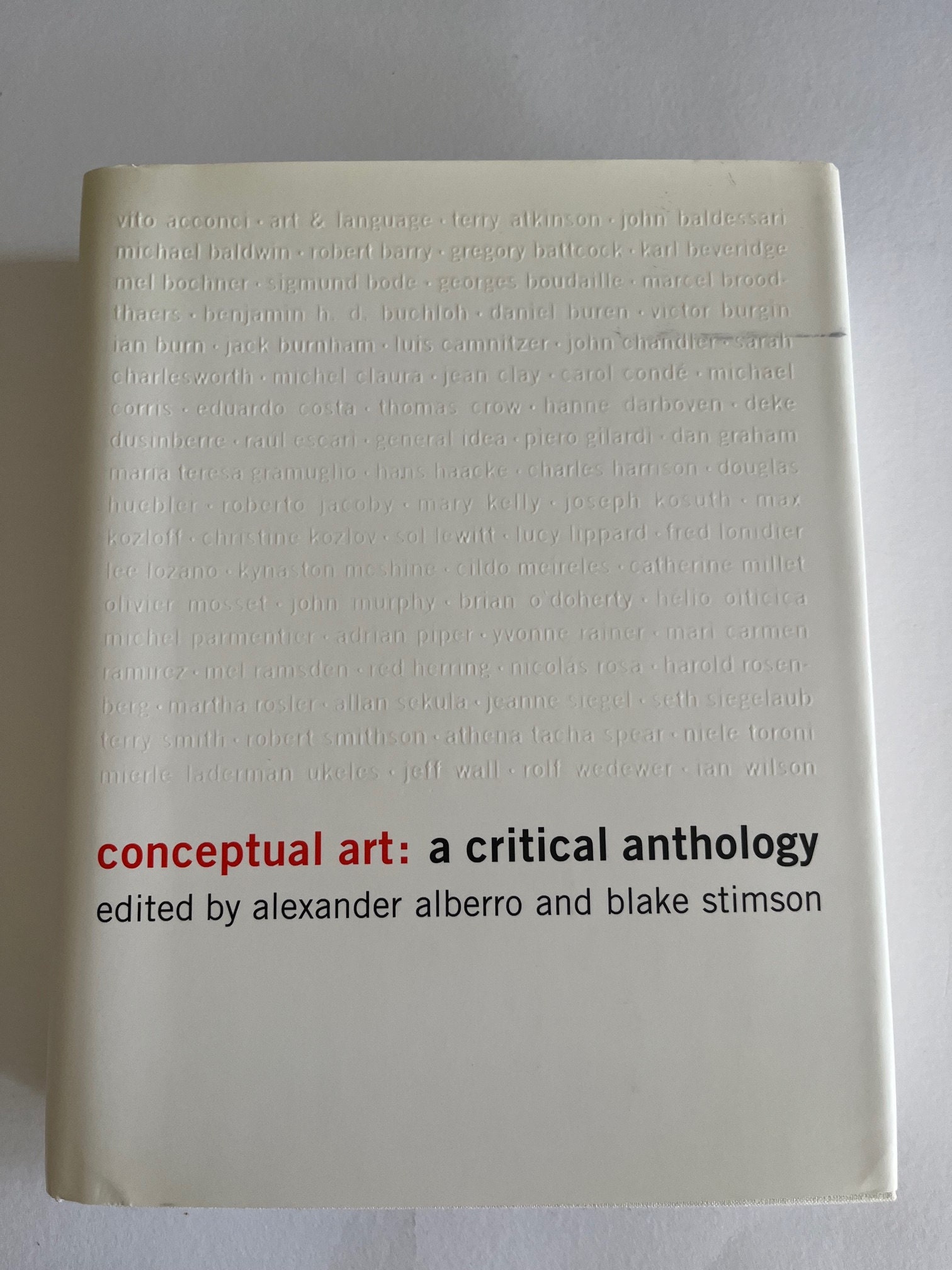 CONCEPTUAL ART : A Critical Anthology ~ MIT Press ~ Illustrated