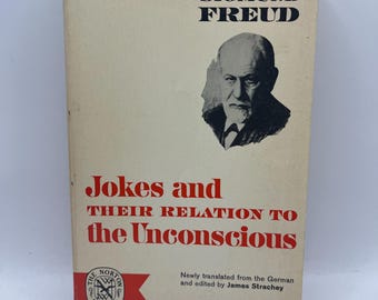 JOKES by Sigmund FREUD ~ Jokes & Relation to UNCONSCIOUS, vintage book, psychology Freudian, 1960's paperback