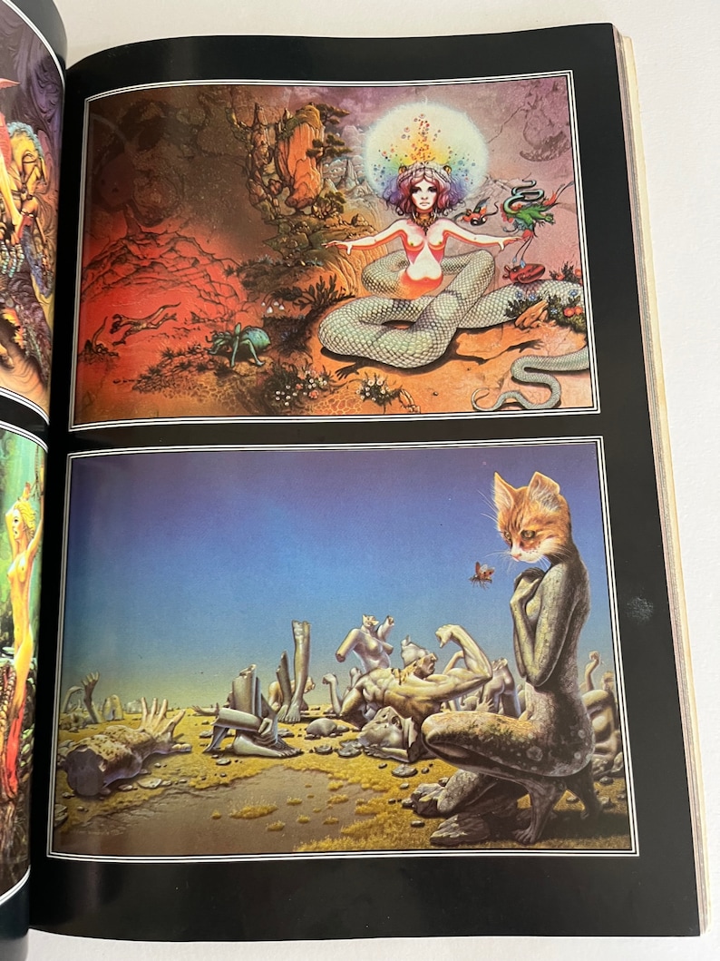 PATRICK WOODROFFE FANTASY Art Monsters Nightmares Daydreams Paintings, Book-jacket Illustrations, Record-sleeve Designs vintage book image 7