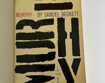SAMUEL BECKETT ~ MURPHY ~ 1ère impression, 1957, Evergreen, Grove Press, 1957, 1ère édition reliée papier ~ littérature moderne vintage, livre