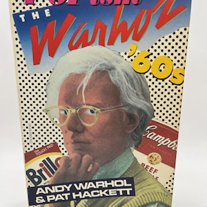 POPism : The Warhol Sixties by Andy Warhol, Pat Hackett, 1983. First Paperbound Edition, vintage book, memoir, pop art, The Factory,