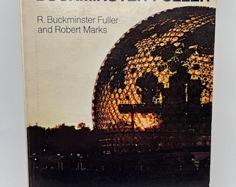 BUCKMINSTER FULLER ~ DYMAXION World of Buckminster Fuller par R. Buckminster Fuller & Robert Marks, 1973, livre vintage