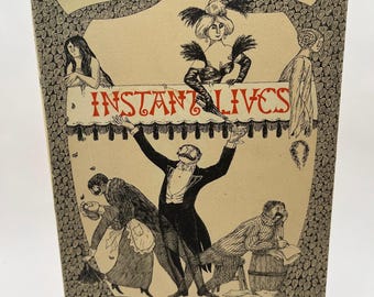 EDWARD GOREY ~ illustrated ~ Instant Lives by Howard Moss, 1st edition, 1974, hardcover, vintage book