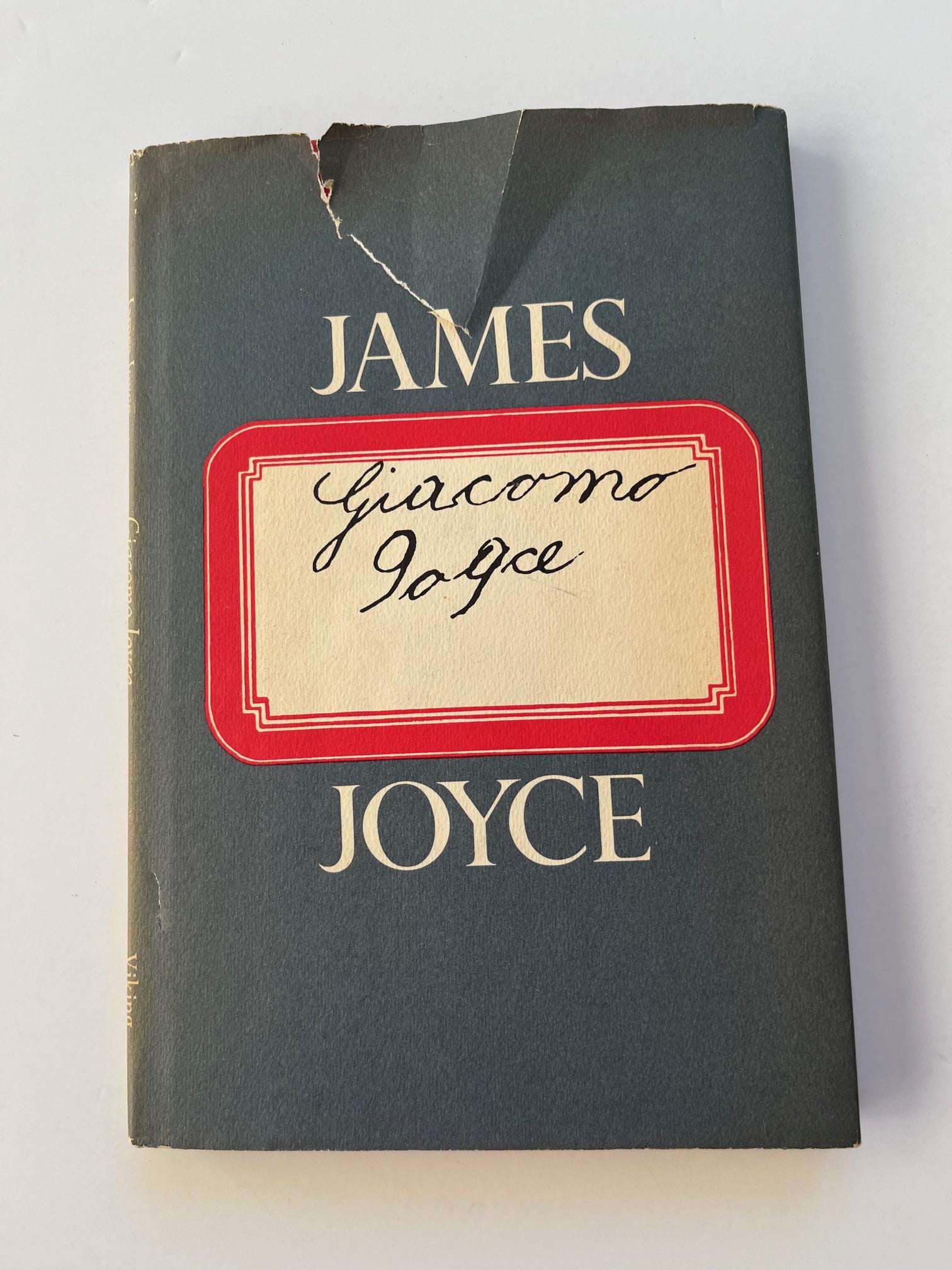 Giacomo Joyce James Joyce 初版　限定版 Giacomo Joyce by JAMES JOYCE, 1968, Viking Press, Hardcover