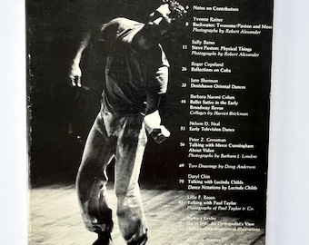 Merce CUNNINGHAM ~ Paul TAYLOR-interviews ~ Steve PAXTON door Yvonne Rainer, moderne dans, choreografie, Dance Scope 1979, vintage