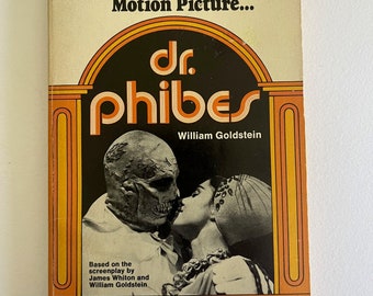 DR. PHIBES by William Goldstein - 1st Printing 1971 ~ vintage ~ Horror Paperback Movie Tie-In