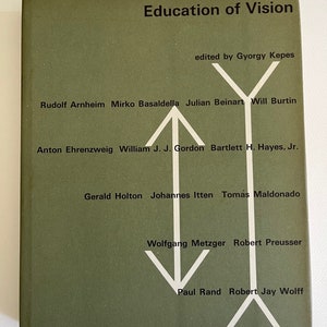 GYORGY KEPES ~ Education of Vision ~ 1965 ~  Paul Rand, Johannes Itten (Bauhaus), Tomás Maldonado, graphic design,  art, philosophy vintage