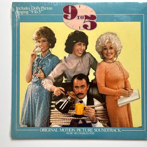 9 to 5 ~ original film soundtrack 1980, SEALED, vinyl vintage record, LP, full album, Dolly Parton