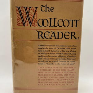 SIGNED ~ Alexander WOOLCOTT ~ The WOOLLCOTT Reader, 1st Edition, 1935, vintage, rare book, New Yorker, a member of the Algonquin Round Table