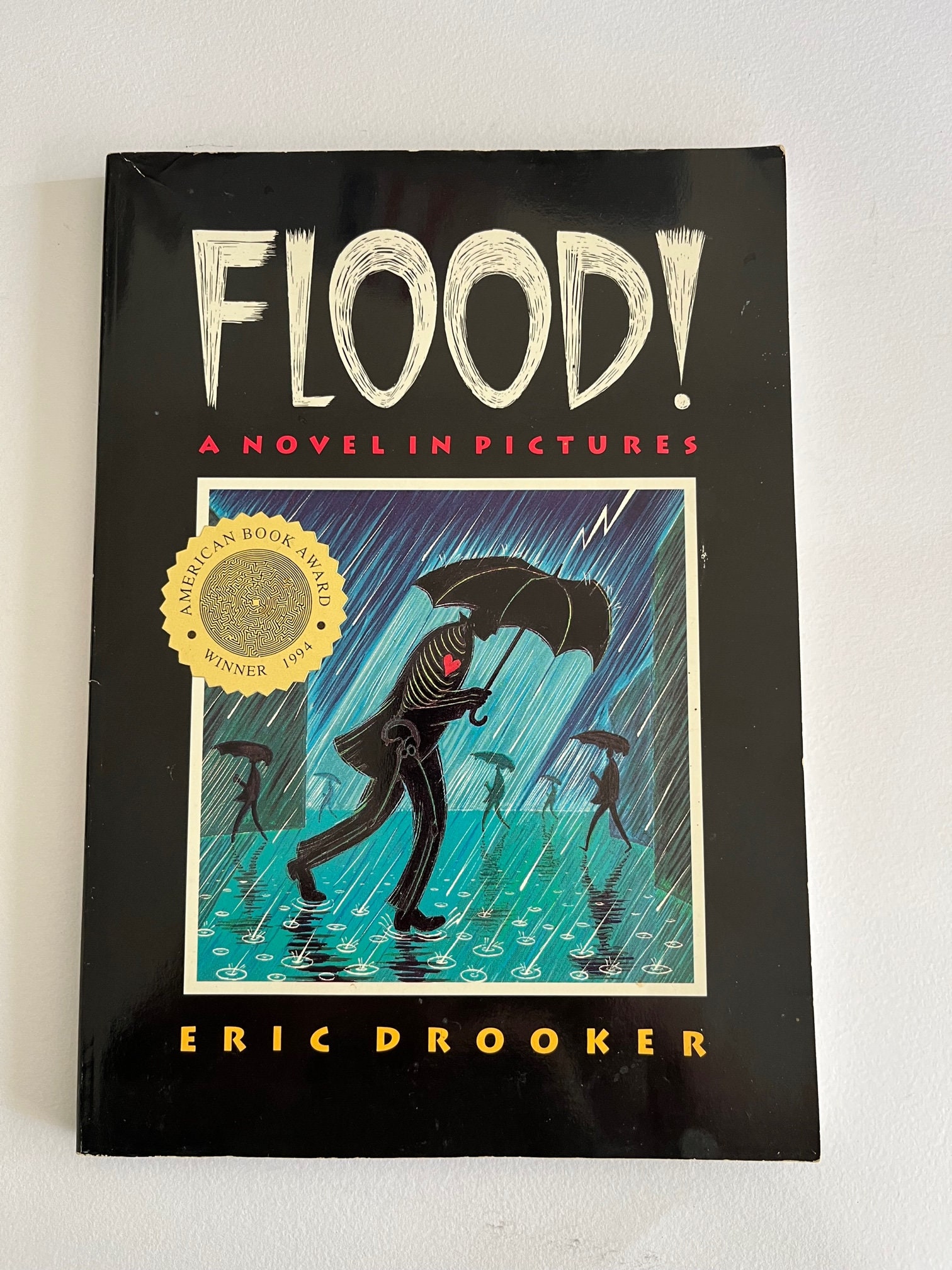 ERIC DROOKER ~ SIGNED ~ Flood!: A Novel in Pictures ~ 1993 graphic 