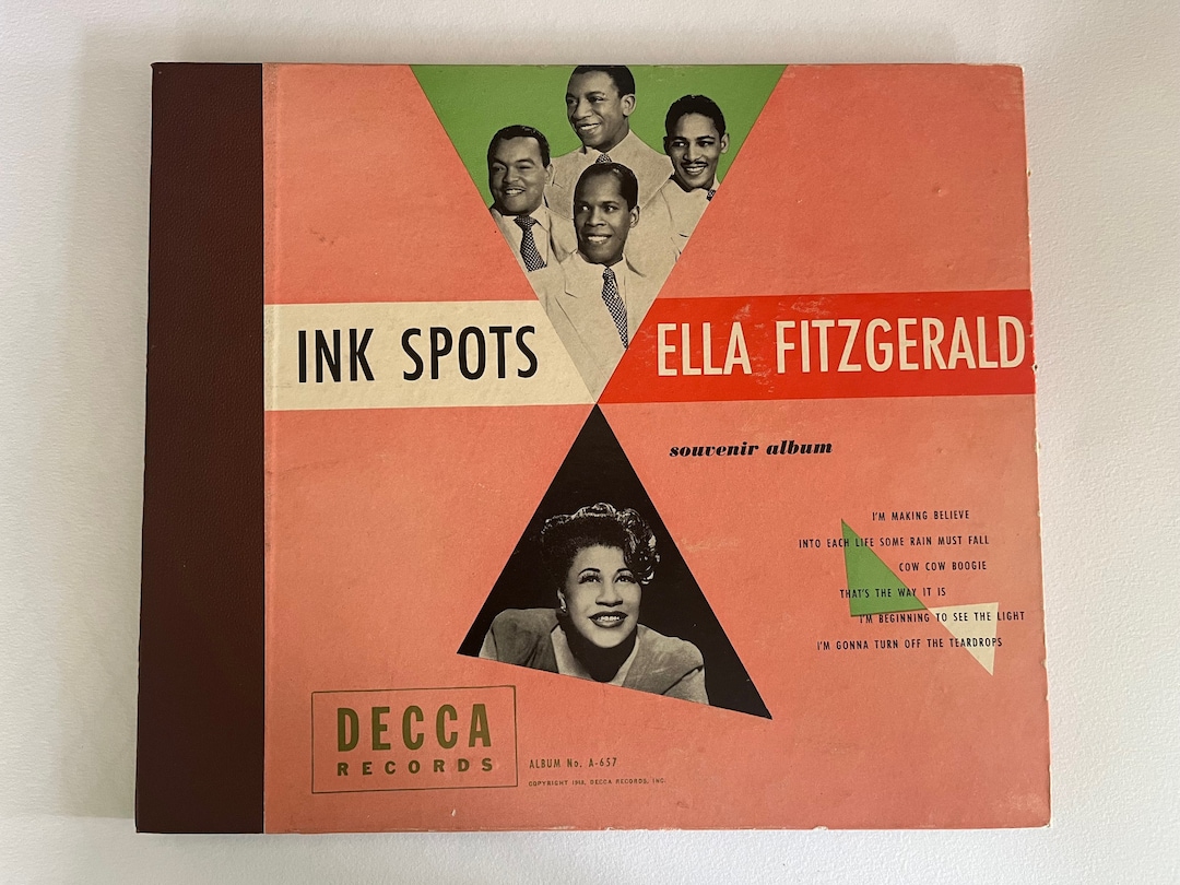 Ink Spots ELLA FITZGERALD Souvenir Album 1948 Box Set 3 Records 78 RPM