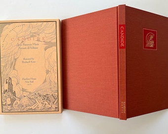 ROCKWELL KENT illustriert ~ CANDIDE von Voltaire, Reprint von 1975 der Ausgabe von 1929, gebundene Ausgabe, Buch, Schuber,