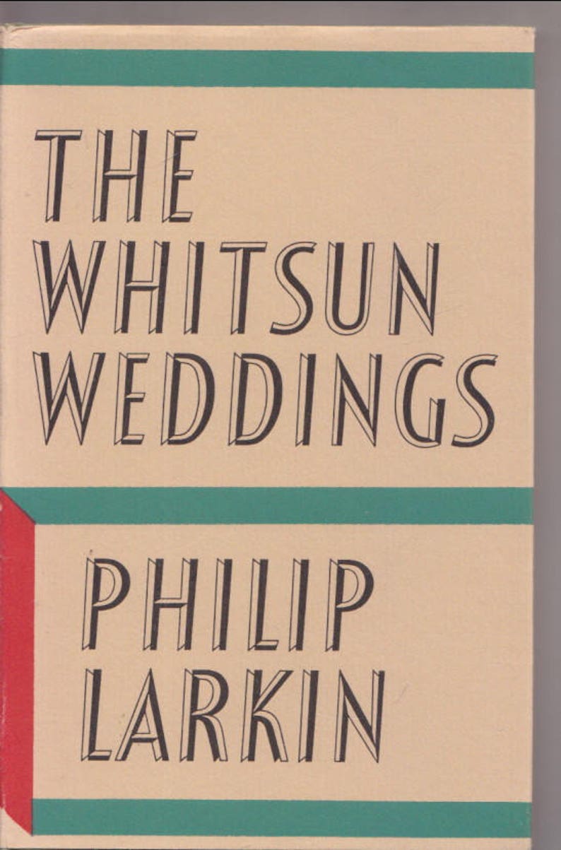 Whitsun Weddings Poems Philip Larkin Faber Faber London Etsy
