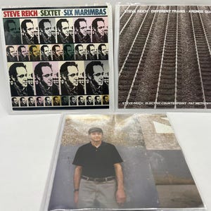 STEVE REICH ~ lot of 3 CD&#39;s ~ music, see photos and description, re-packaged, Sextet Six Marimbas, You Are, Diferent Trains, Kronos Quartet