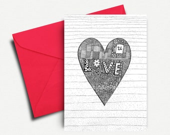 I Love you Downloadable Card