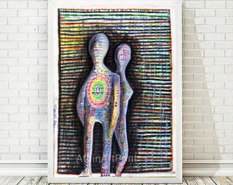 Two souls as one | Downloadable Painting