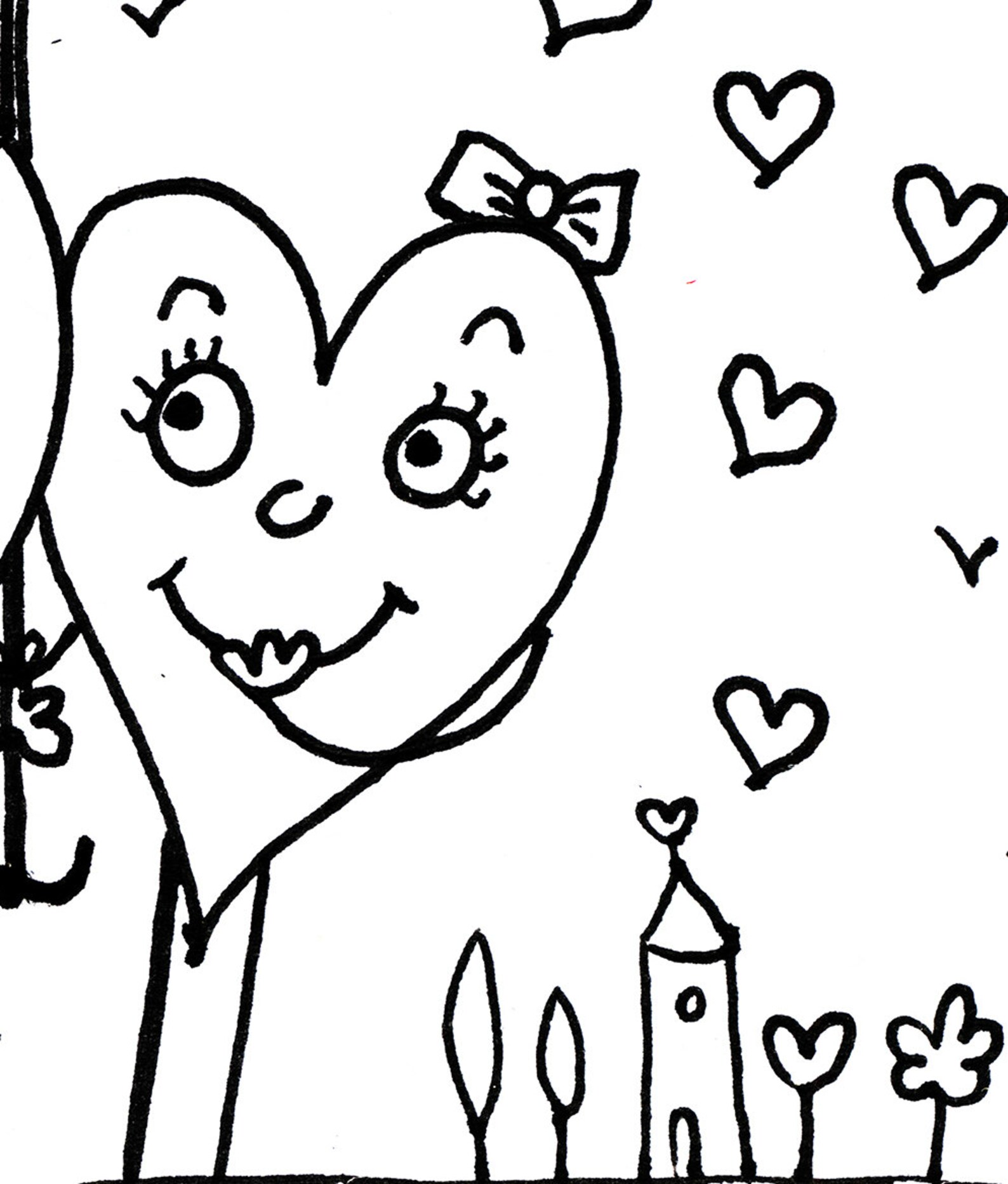 Here for You Printable Coloring Page | Adults/kids at Home Activity ...