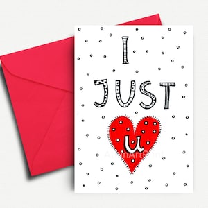 Valentine Card, Printable Love Card, Love Greeting Cards, Anniversary Card, Romantic Card, I Love You, Greeting Card, INSTANT DOWNLOAD
