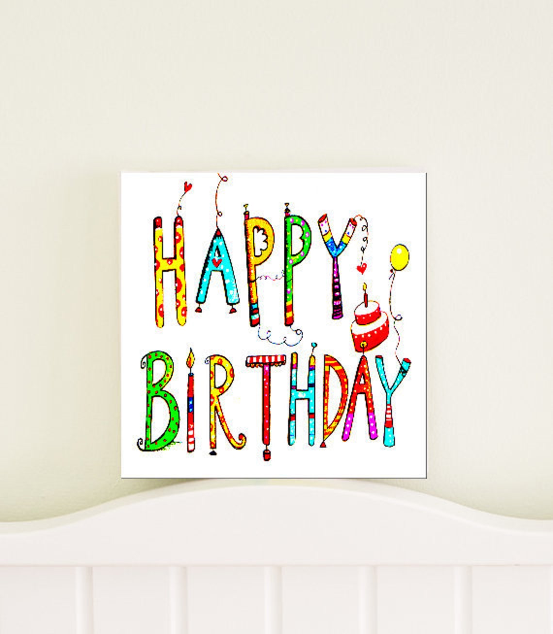 Happy Birthday Printable Sign Birthday Party Decor First Birthday