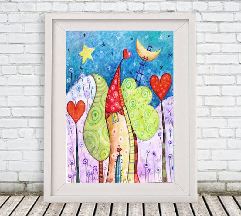 Fairy tale print for your nursery room image 2