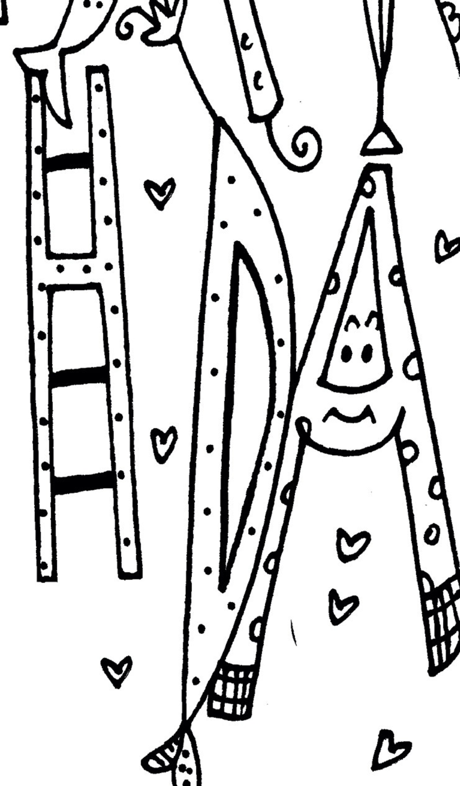 Printable Coloring Card Happy Birthday Birthday Printable - Etsy