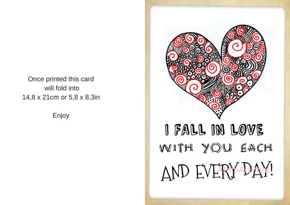 Will You Be My Girlfriend Digital Download Card Greeting Card Anniversary  Card Romantic Card 