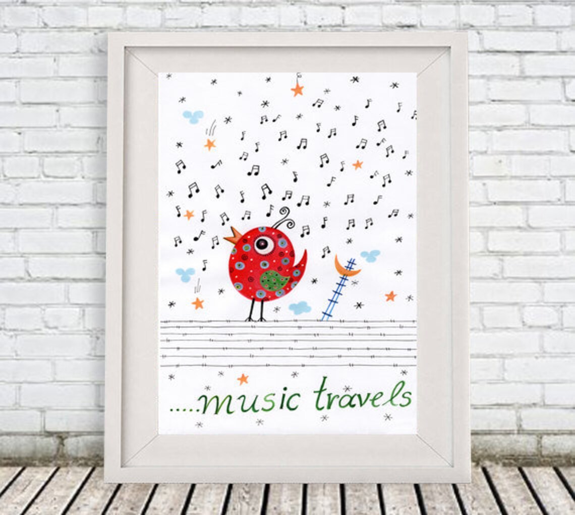 Music Print Printable Art Kids Decor Kids Poster Nursery | Etsy