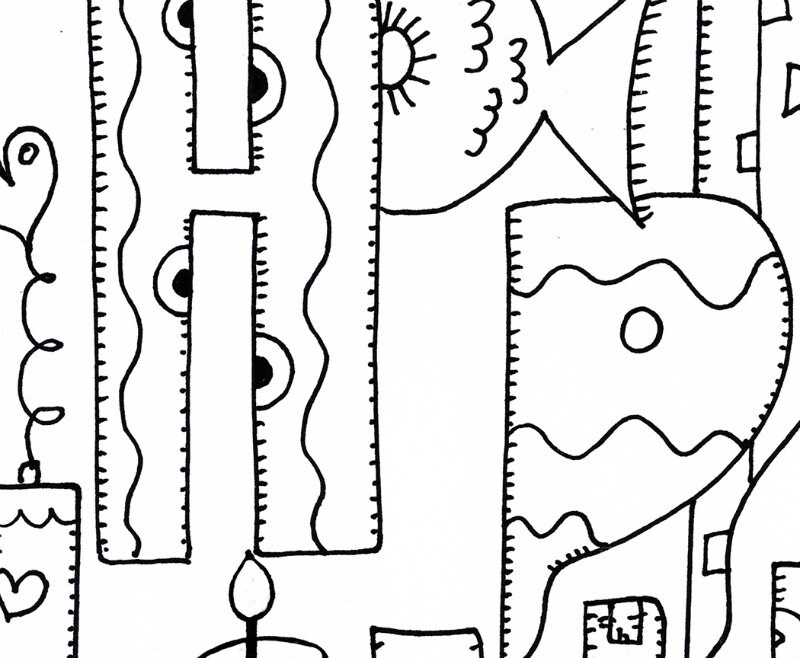 Happy Birthday Coloring Page for Adults & Kids Printable Digital