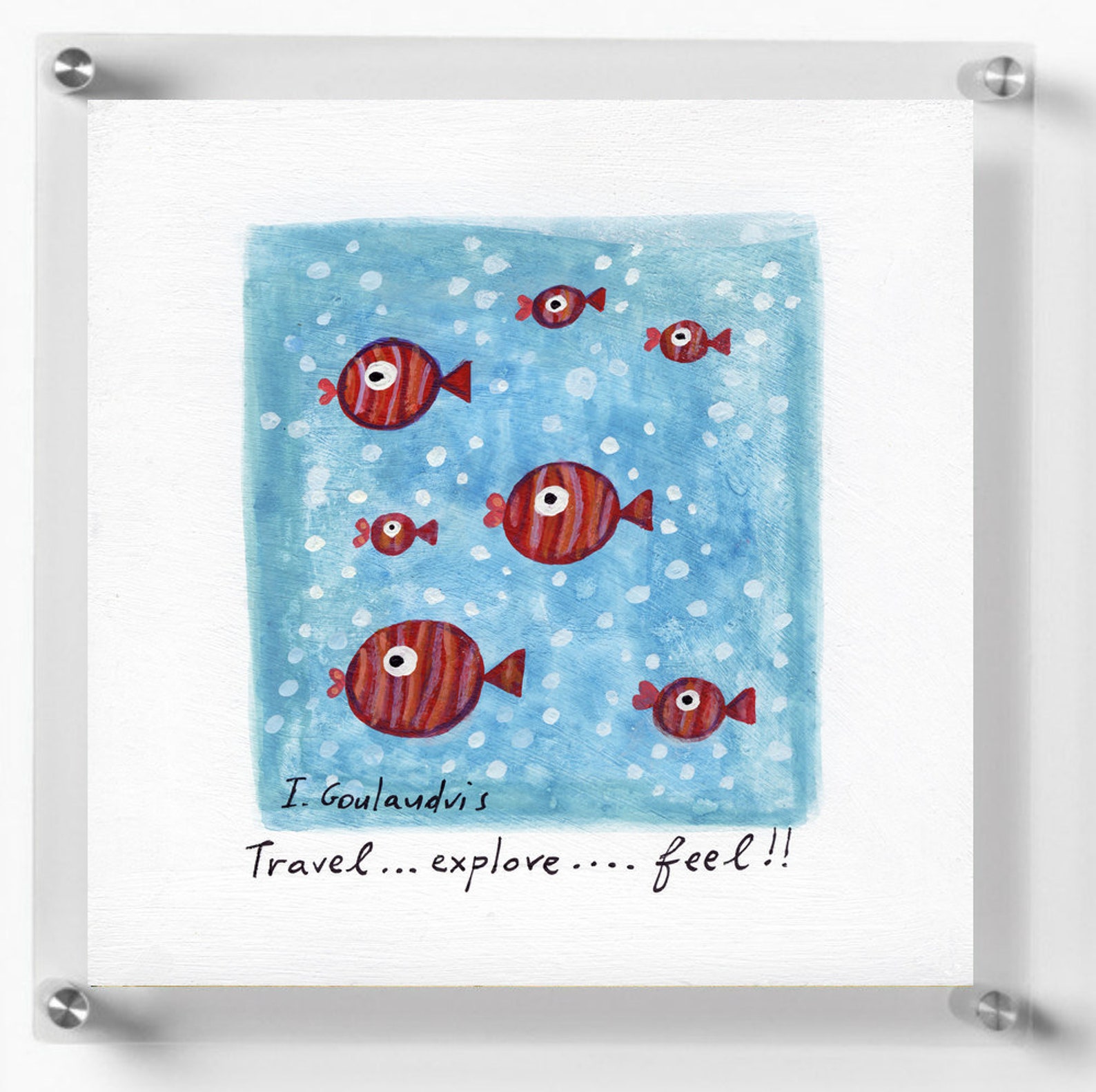 Fish Print Nursery Decor Nursery Printables Whimsical Fish Etsy