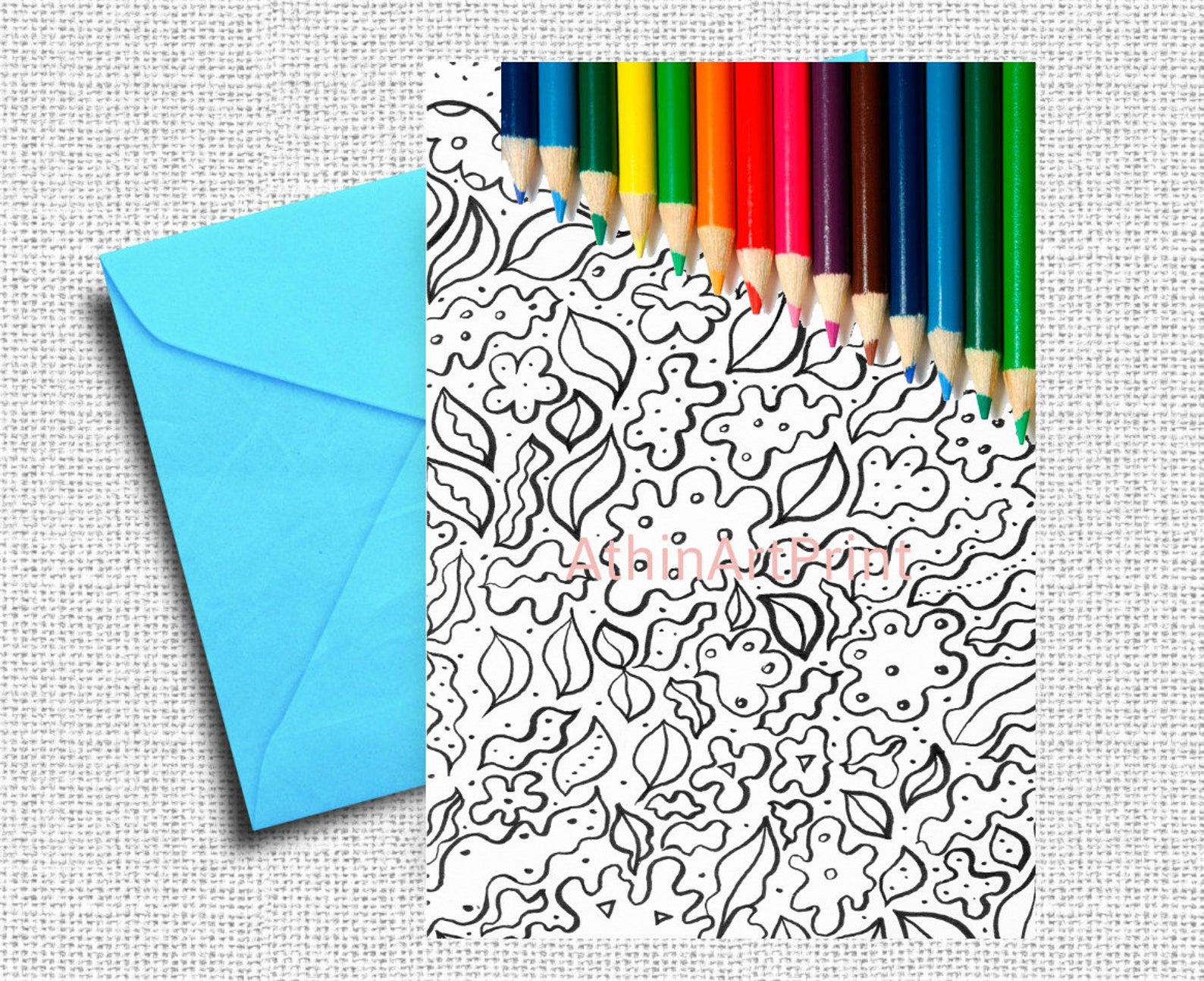 Coloring Cards Adult Coloring Cards Cartes Colorier Etsy