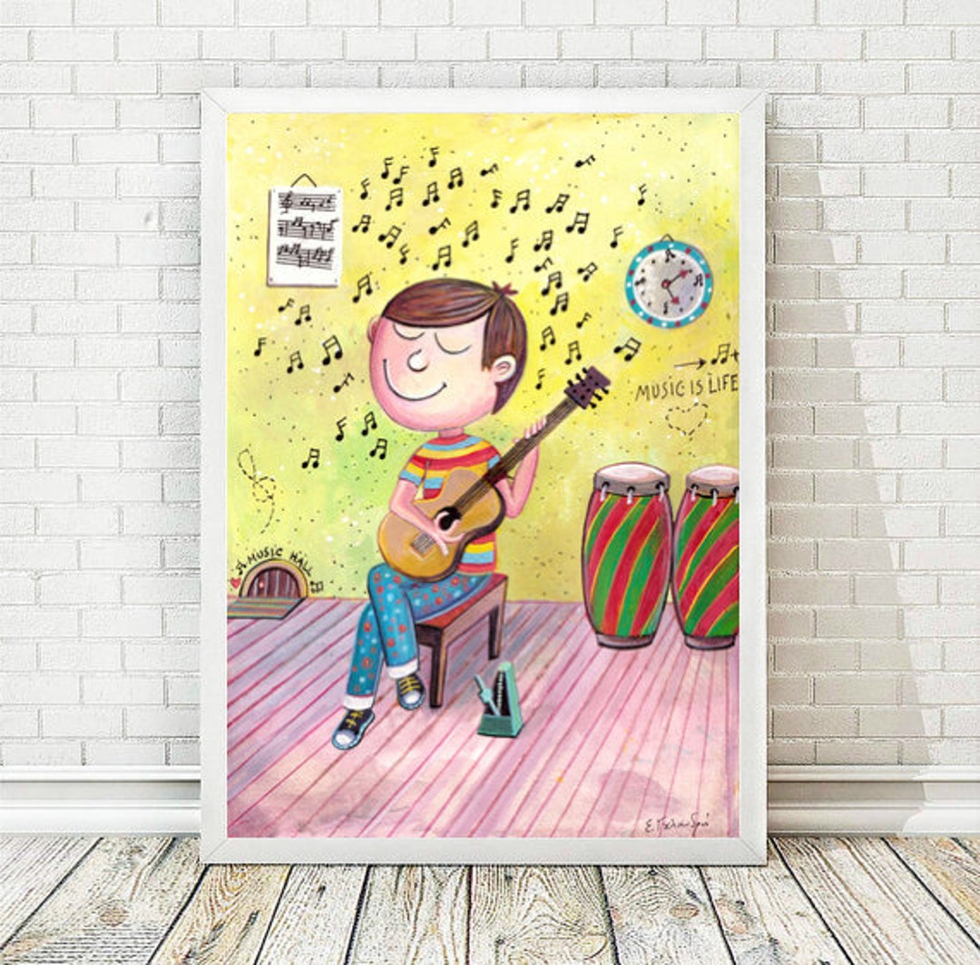 Music Print | Printable Art | Music Kids Decor | INSTANT DOWNLOAD - Etsy