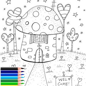 Coloring Page Printable, Inspired Coloring Page, Coloring Page, Digital Coloring Page, Kids Coloring Pages, INSTANT DOWNLOAD