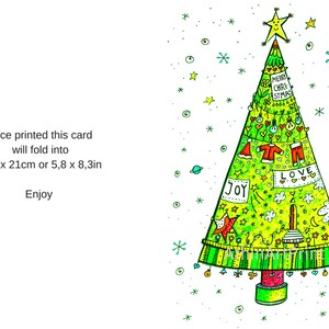 Printable Christmas Card, Christmas Wishes, Holiday Card, Merry ...