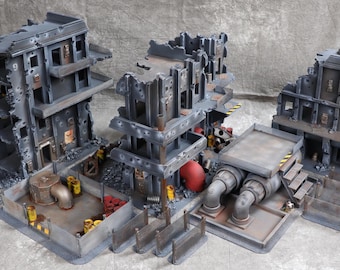 Industrial Factory Complex Scenery Terrain set