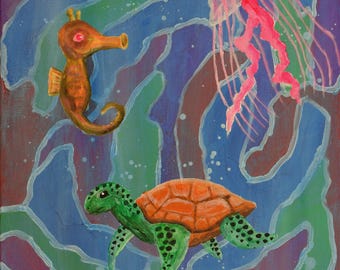 Life is a Dream | Original Painting | 20"x16" | Acrylic on Canvas