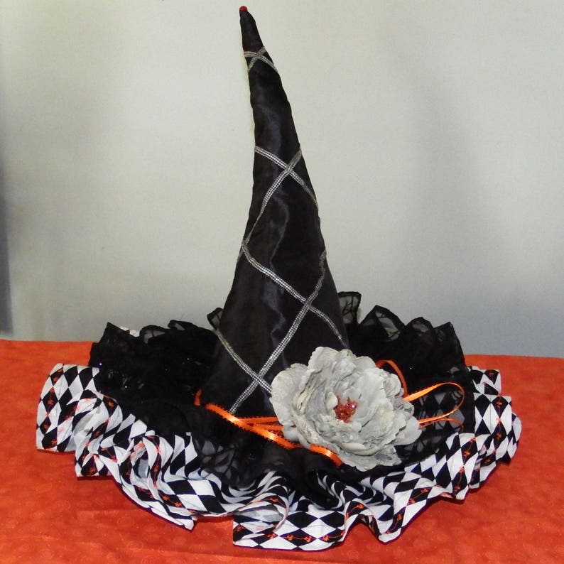 Halloween Witch hat decorated witch hat unique witch hat Etsy