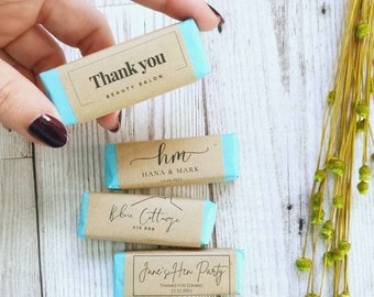 Personalized Mini Soap Sample - Handmade Party favours - Hen party gift - Testers - Scented guest bar soap - Recyclable packaging - 10g/each