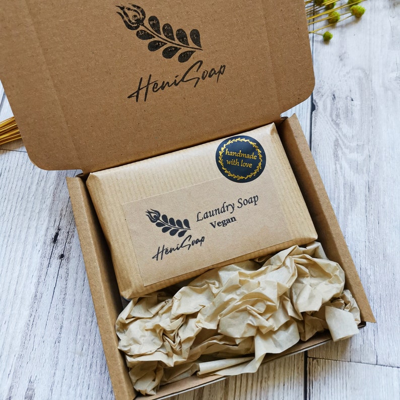 laundry soap packaging, plastic free