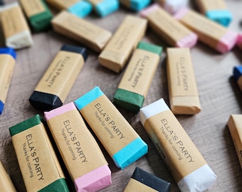 Rustic Mini Guest Soaps - Personalised Boho Wedding favours - Handmade & Vegan- Classic Hen gift - Luxury Bar soaps - Eco friendly- 10g/each
