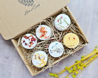 Bath Bomb Gift Set, Handmade Vegan Gift, Self Care Box, Natural Aromatherapy Skincare, Eco-Friendly Letterbox Gift, Relaxation Pamper Hamper